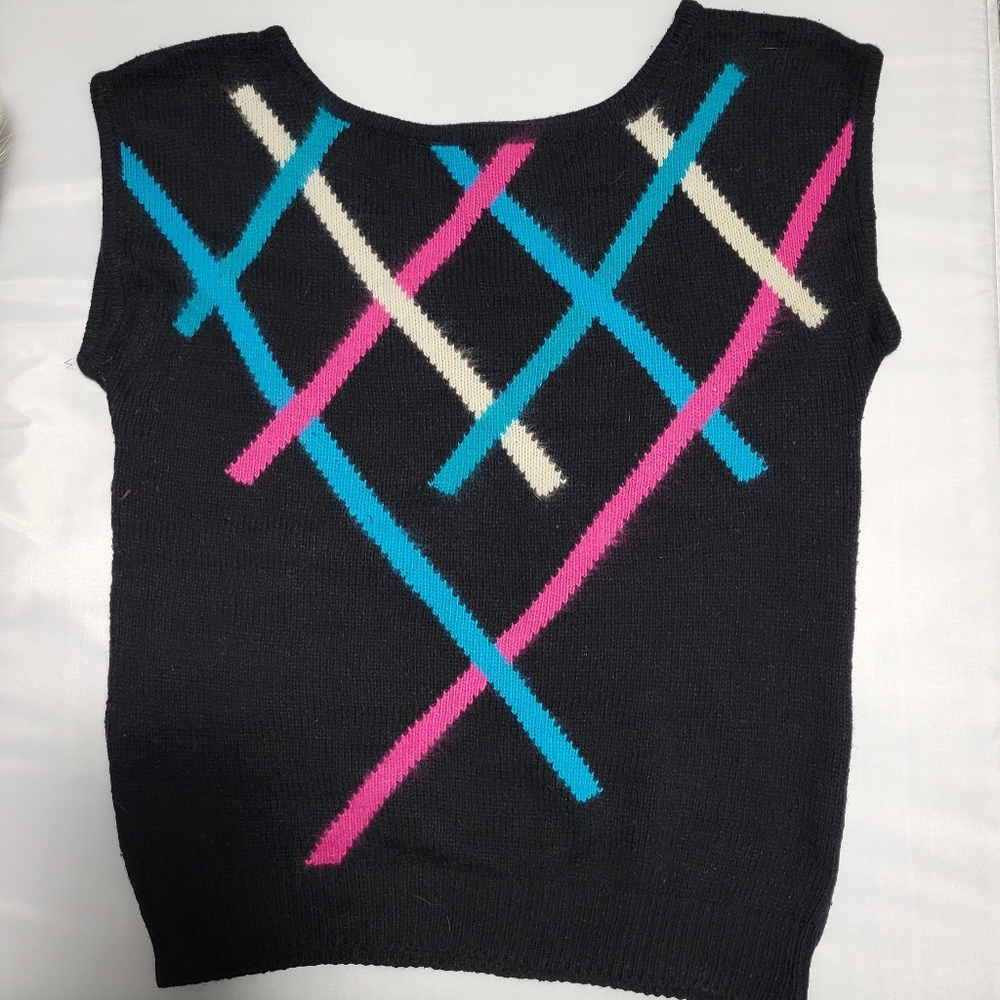 Vintage Geometric Women's Sweater Vest